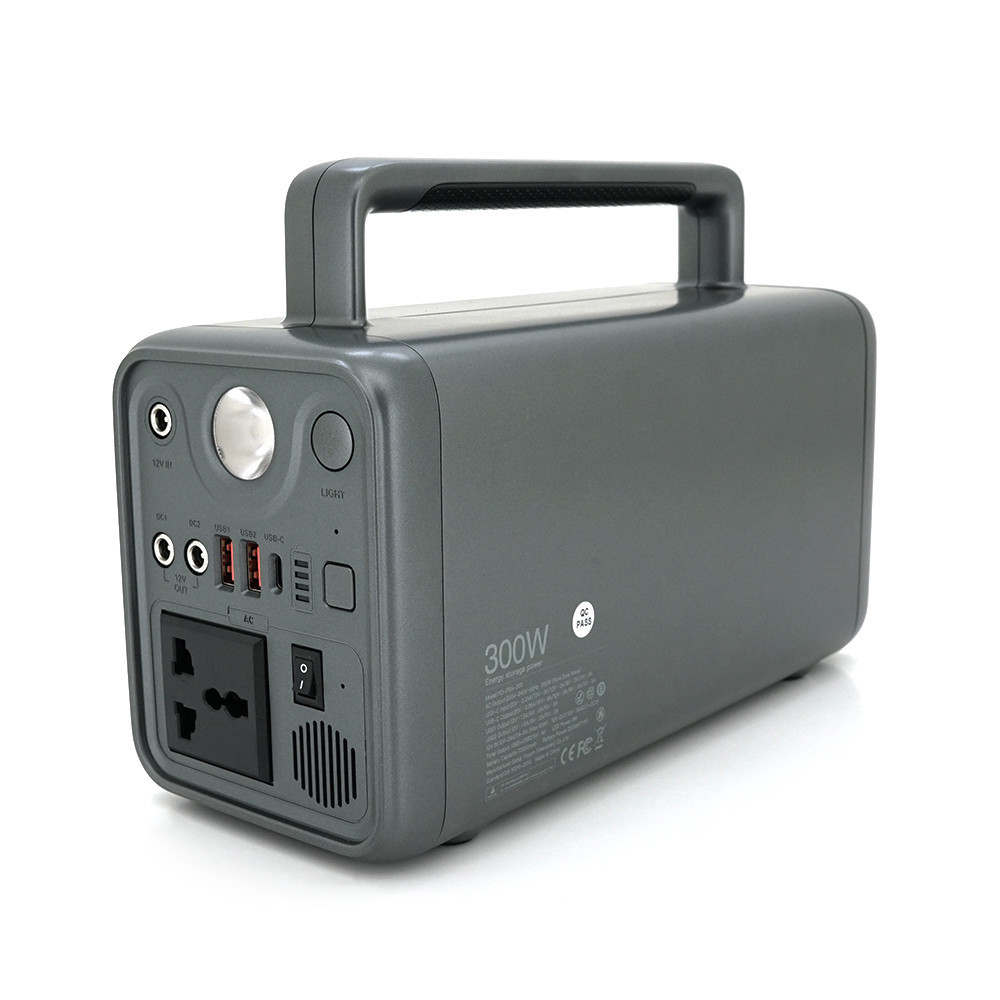 Портативная зарядная станция XO-PSA-300W мощностью 300W, (230Wh/ 72000mAh), Output:1AC+ 3DC+ 2USB+ 1Type-C, Black Киев - изображение 1