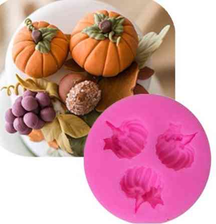 Силіконовий молд Гарбузи 52 мм рожевий Київ