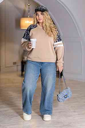 Теплий жіночий світшот "Today" | Норма Бежевий, 46-48 Київ