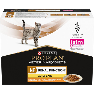 Вологий корм для кішок Purina Pro Plan Veterinary Diets NF Renal Function Early Care З куркою 10 x 85 г (7613287873934) Вінниця - фото 9