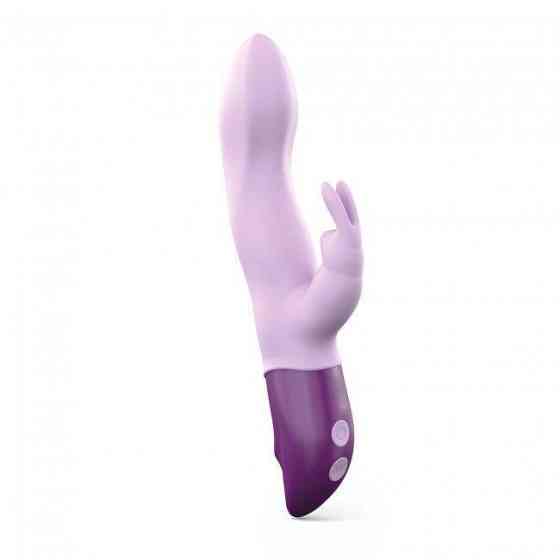 Вібратор-кролик Love To Love Hello Rabbit Violet з гнучким стовбуром і стимуляцією точки G, 2 мотори Sex Aura Київ
