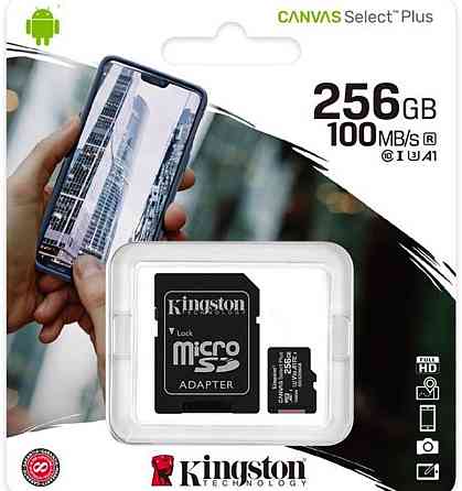 Карта пам'яті Kingston microSDXC 256GB Canvas Select Plus Class 10 UHS Київ