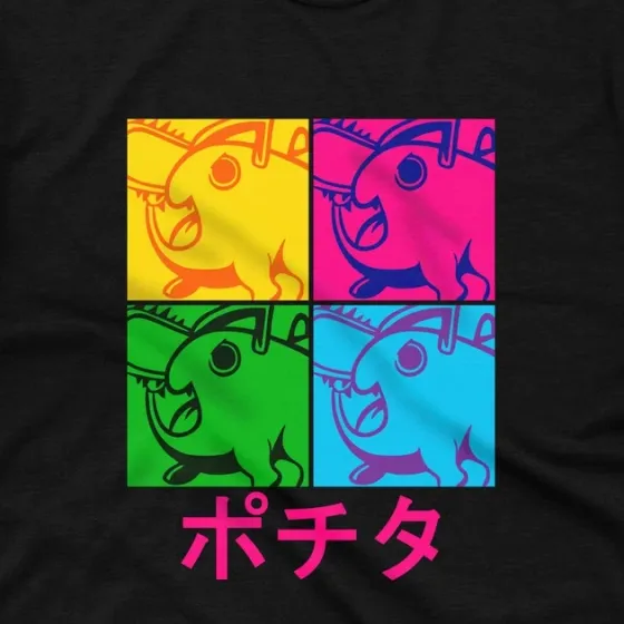 Футболка для подростка мальчика с принтом Человек Бензопила Почіта Поп Арт Размер 160 Anime10070 Днепр