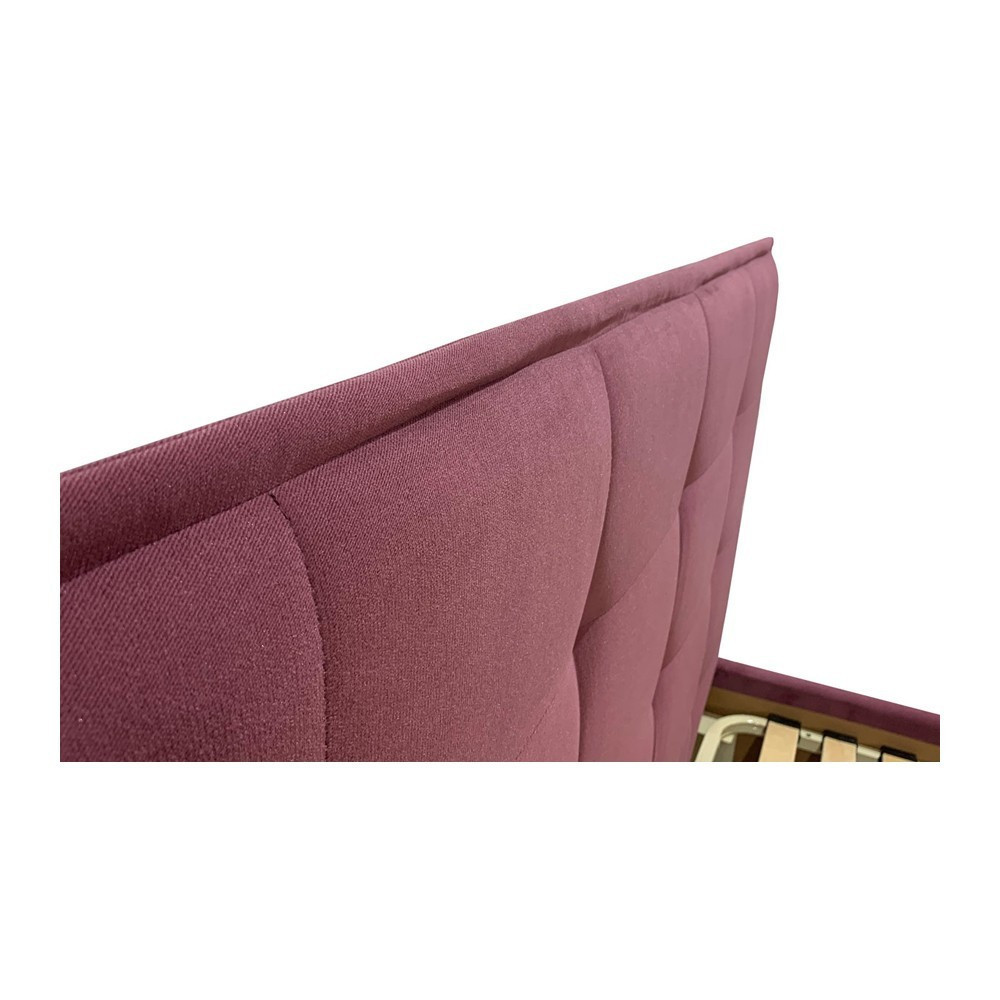 Ліжко MonicaDesign Missoni Comfort з нішею для білизни 140x190 темно-рожевий Київ - фото 5