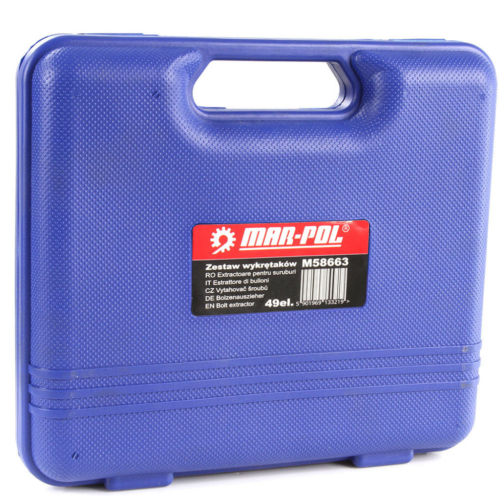 Набор экстракторов для выкручивания сломанных болтов и гаек 49 предметов Mar-Pol (M58663) Нововолынск - изображение 8