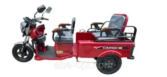 Електричний трицикл з кузовом CARGO-10-GP 1000W-60V-32Ah шини 12"/12" купити дешево в Україні Одеса