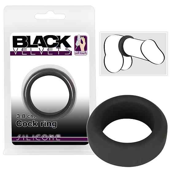 Ерекційне кільце - Black Velvets Cock Ring, 3.8 см Sex Aura Київ