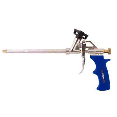Пистолет для монтажной пены Зеніт "ПРОФІ" никель 325 мм (53101026) Винница