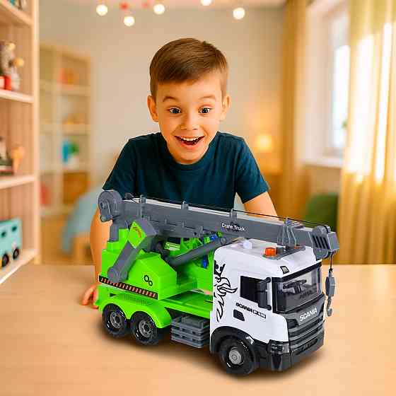 Автомодель серії Mid Truck – Автокран Scania (світло, звук) Дніпро