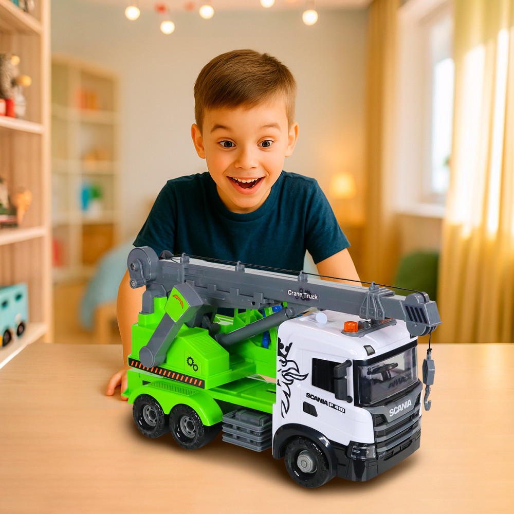 Автомодель серії Mid Truck – Автокран Scania (світло, звук) Дніпро - фото 4