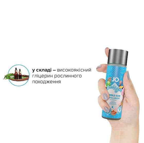 Лубрикант на водной основе JO H2O — Candy Shop — Bubblegum (60 мл) без сахара и парабенов Sex Aura Киев
