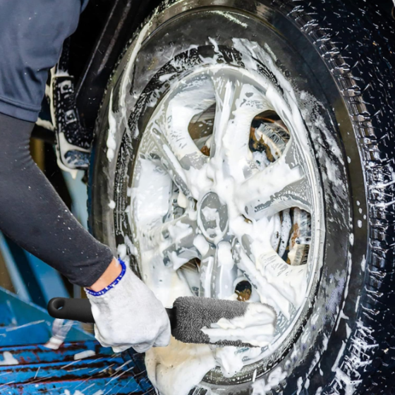 Щетка из микрофибры для чистки автомобильных дисков Черная Кременчуг