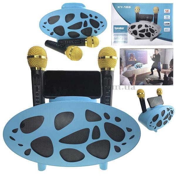 Бездротова колонка караоке з мікрофонами Київ - фото 1