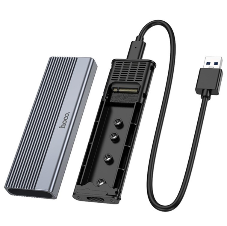 Зовнішня кишеня для SSD HOCO HB47 M. 2 Enclosure, сіра Винница - изображение 5