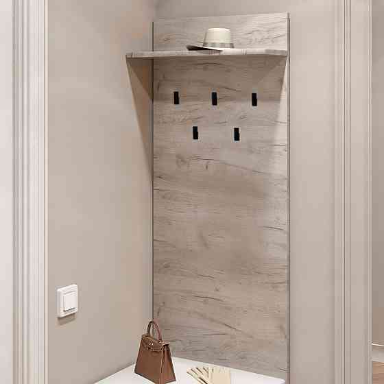 Вешалка на стену Эверест Соната-600 60х130 см дуб крафт белый (DTM-2727) Львов