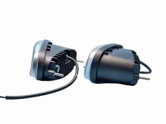 Комплект противотуманных LED фар Daewoo Lanos, Sens 5 линз белый/желтый свет (металлический корпус) HP Харьков