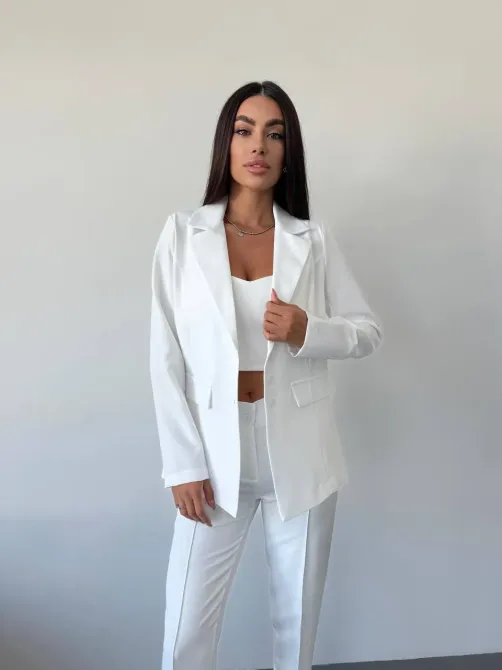 Стильний брючний костюм трійка із піджаком Одеса - фото 19