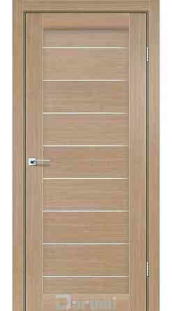 Двери межкомнатные Даруми Леона дуб натуральный стекло сатин 800 Киев