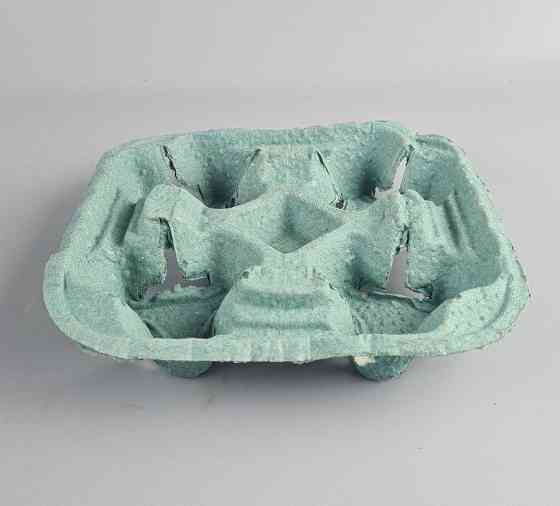 Паперовий холдер для 4-х (чотирьох) склянок зелений (тримач) (100 шт.) Харків