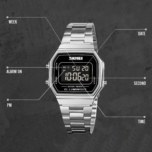 Часы винтажные на цепочке, Простые электронные часы наручные мужские квадратные Ретро CP-21 Львов - изображение 14