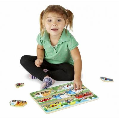 Развивающая игрушка Melissa&Doug Пазл Угадай машинку (MD19051) Винница - изображение 4