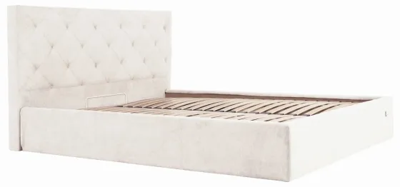 Кровать Bristol Comfort 120 х 200 см Мисти Milk С подъемным механизмом и нишей для белья Бежевый Днепр