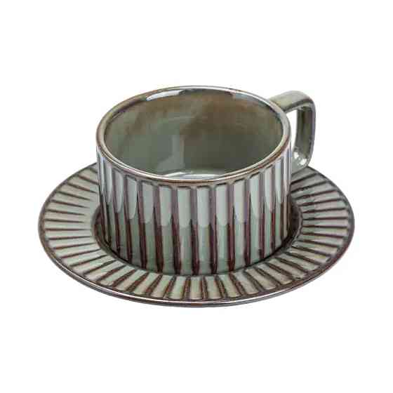 TS Kitchen Чашка з блюдцем 250 мл порцелянова Графіт HP7210G Київ