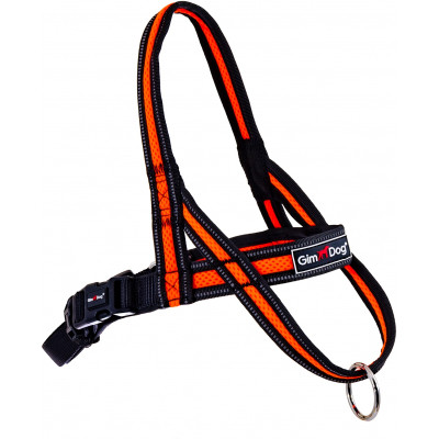 Шлея для собак GimDog Alfresco Y неопрен 2.0х55 58-70 см помаранчева (8009632059693) Вінниця - фото 1