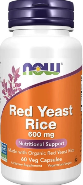 Червоний дріжджовий рис Now Foods Red Yeast Rice 600 мг 60 капс Київ - фото 1