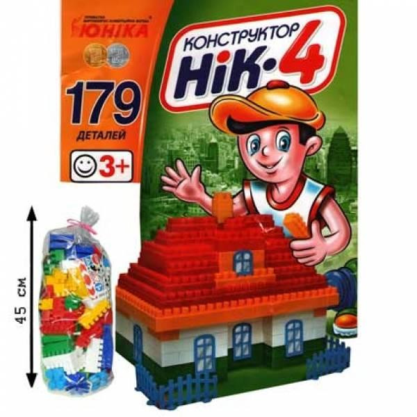 Дитячий конструктор НІК-4 70910, 179 великих деталей Київ - фото 1