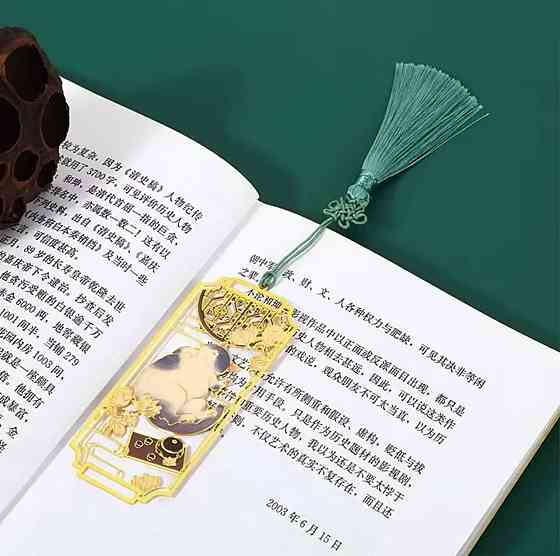 Вінтажна металева закладка з котом та китицею. ОригІнальна закладка для книжок. Подарунок для книгол Київ