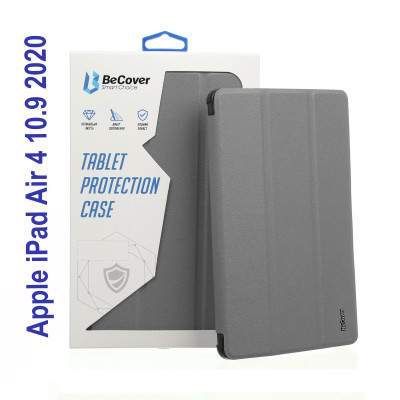 Чехол для планшета BeCover Tri Fold Soft TPU Silicone Apple iPad Air 4 10.9 2020/2021 Gray (706872) (706872) Винница - изображение 1