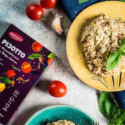 Крупа Жменька Різотто з томатами та базиліком 200 г (4820152181923) Вінниця