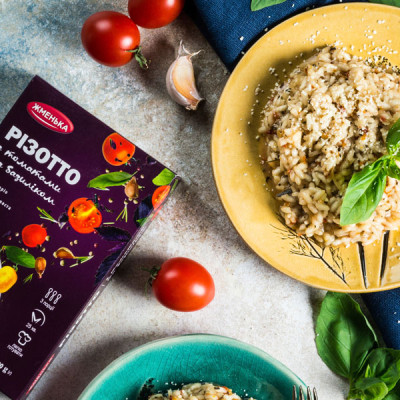 Крупа Жменька Ризотто с томатами и базиликом 200 г (4820152181923) Винница - изображение 3