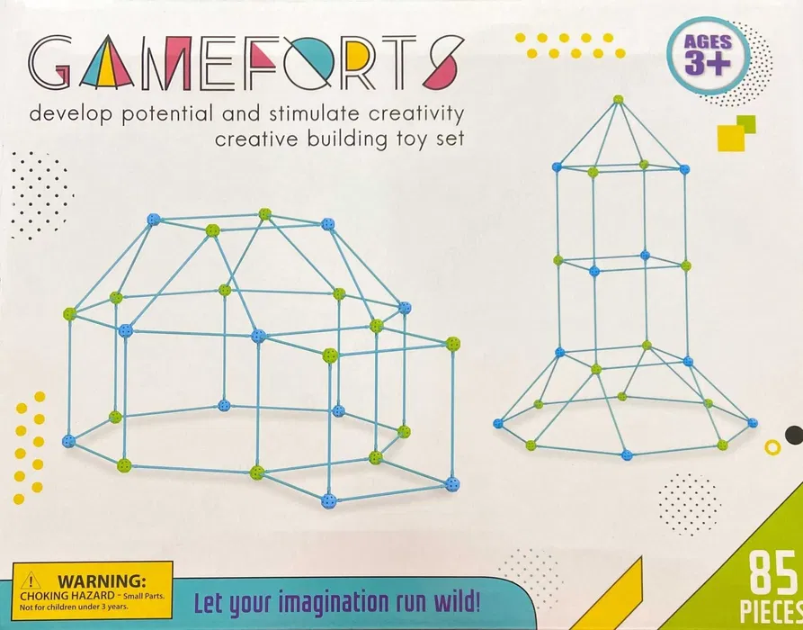 Дитячий ігровий 3D конструктор Намет Халабуда Game Forts (85 деталей) Вінниця - фото 3