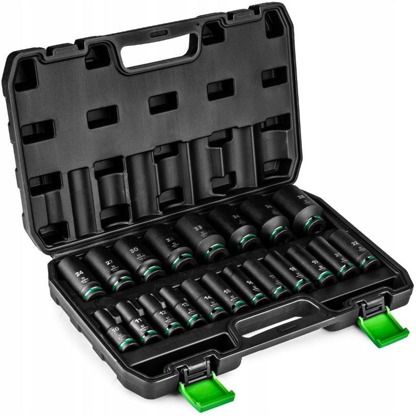 Набор ударных торцевых головок 1/2» 10-38мм Wuber 20шт. (Польша) Киев - изображение 2