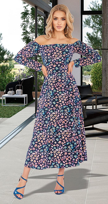 Платье в длине миди  с разрезом (42) Киев - изображение 1