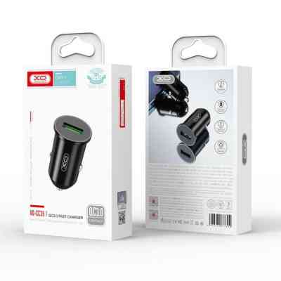 Зарядний пристрій XO QC 3.0 CC35 18W/1USB Black (XO-CC35-BK) Вінниця