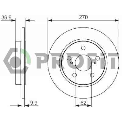 Тормозной диск Profit 5010-1645 Винница
