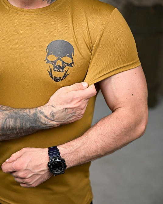 Тактична потовідвідна футболка Король посадки coyot ПП7845 Одеса - фото 5