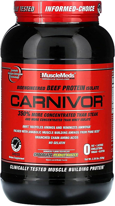 Протеин MuscleMeds Carnivore 938 g (Chocolate Peanut Butter) Луцк - изображение 1
