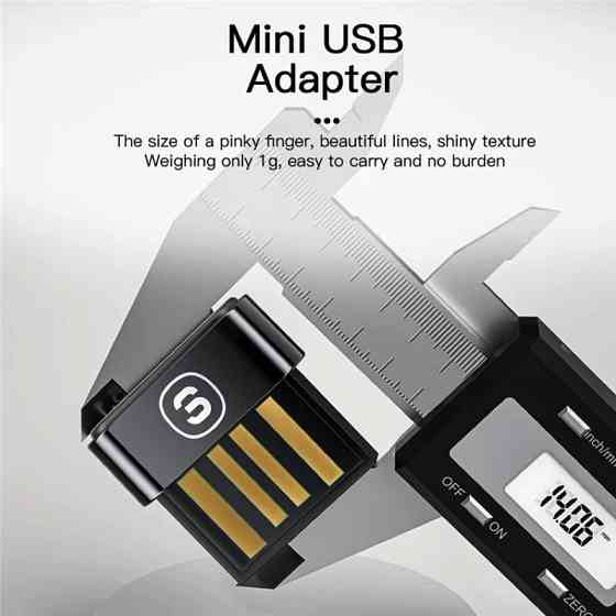 Bluetooth адаптер ESSAGER Mini BT5.0 Adapter Black EBT50-MN01 Одеса
