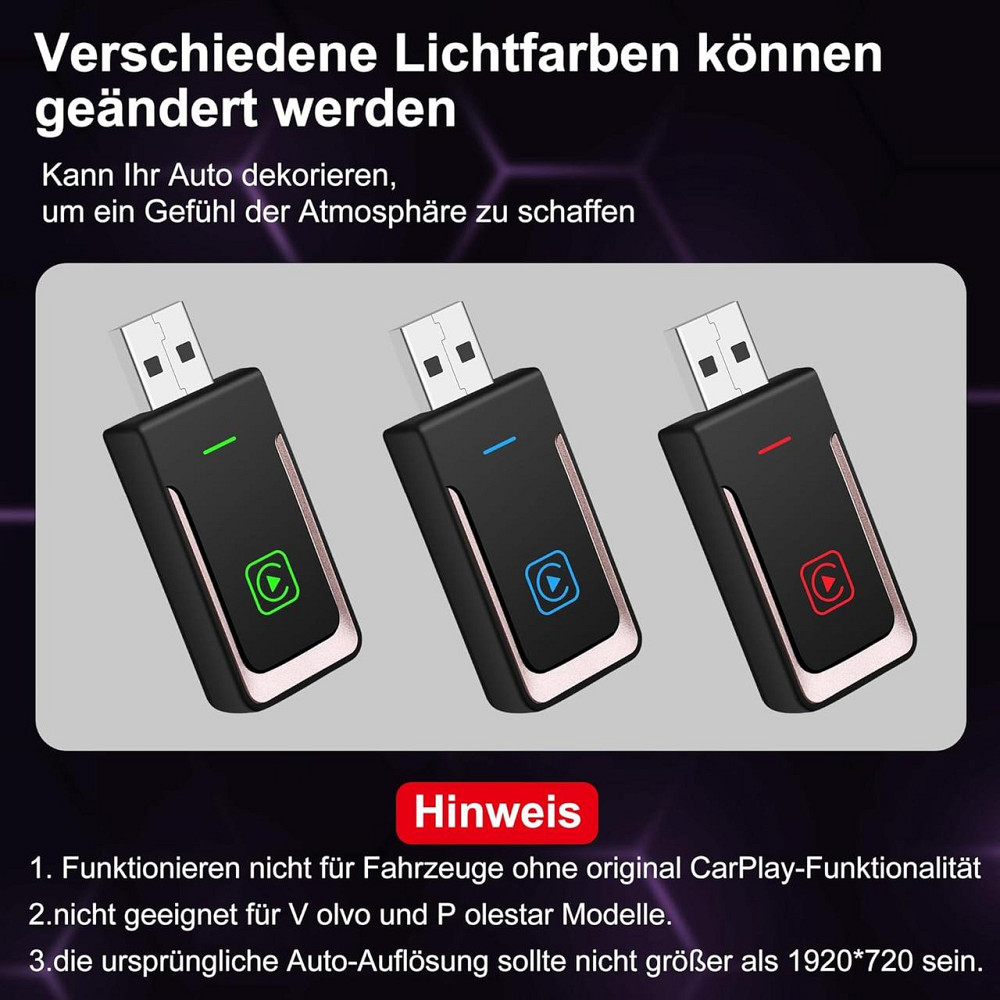 CarPlay адаптер, перехідник з дротового на бездротовий карплей Android Auto для авто iOS 10+, Android 11+, Plug and Play Київ - фото 5