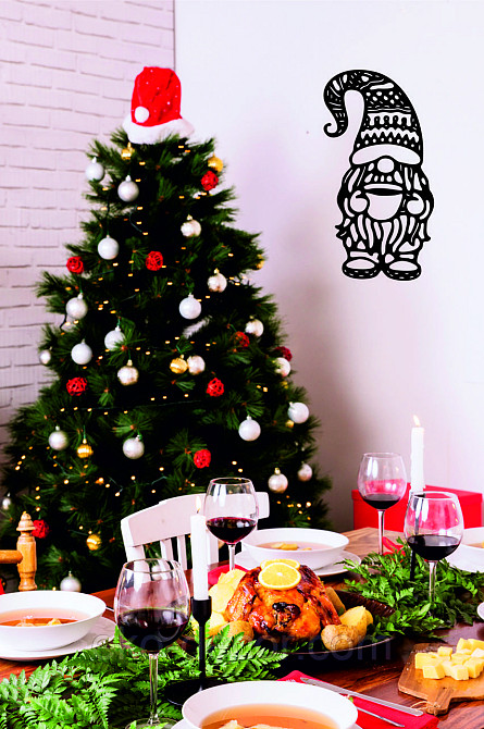 Декоративное настенное Панно «Гном», Декор на стену 110*57 см, Чёрный Киев - изображение 6