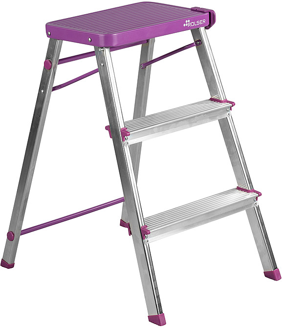 Лестница Rolser Taburete M/3 3 ступени Malva (MET3001-1013) Киев - изображение 1