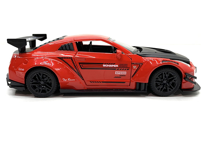 Машинка металева Авто Експерт Nissan Gtr 1:24 світло/звук Червона (GT-1502) Чернігів - фото 5