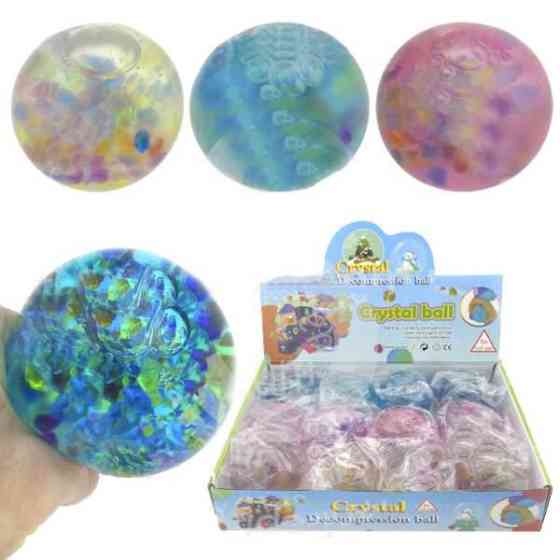Игрушка антистресс Шар с кристаллами 12 шт Киев