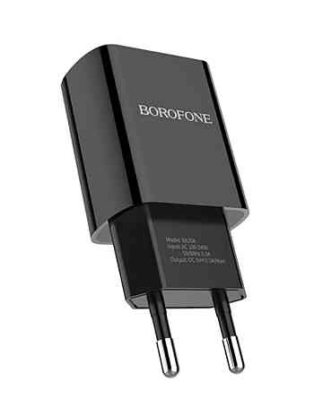 Мережевий зарядний пристрій BOROFONE BA20A Sharp single port charger set, колір чорний BA20ACB Одеса