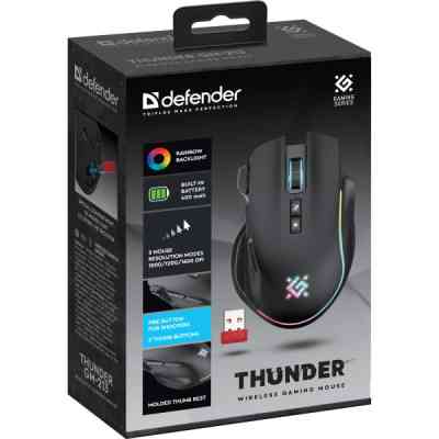 Мишка Defender Thunder GM-213 LED Wireless Black (52213) Вінниця