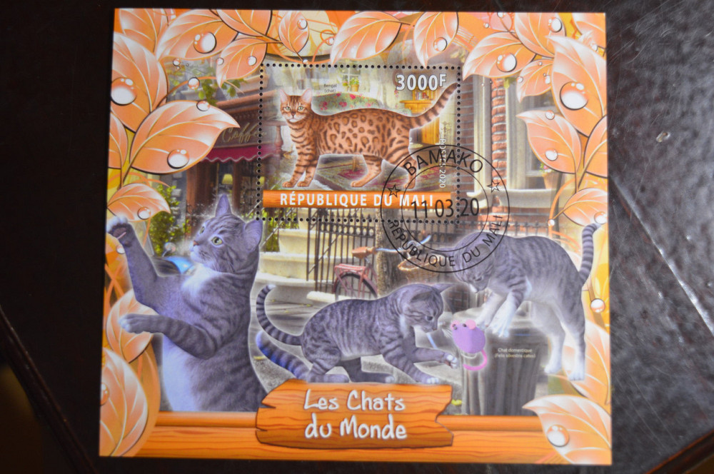 Мали. Марки. Фауна. Блок. 2020 год (В-1) Полтава - изображение 1